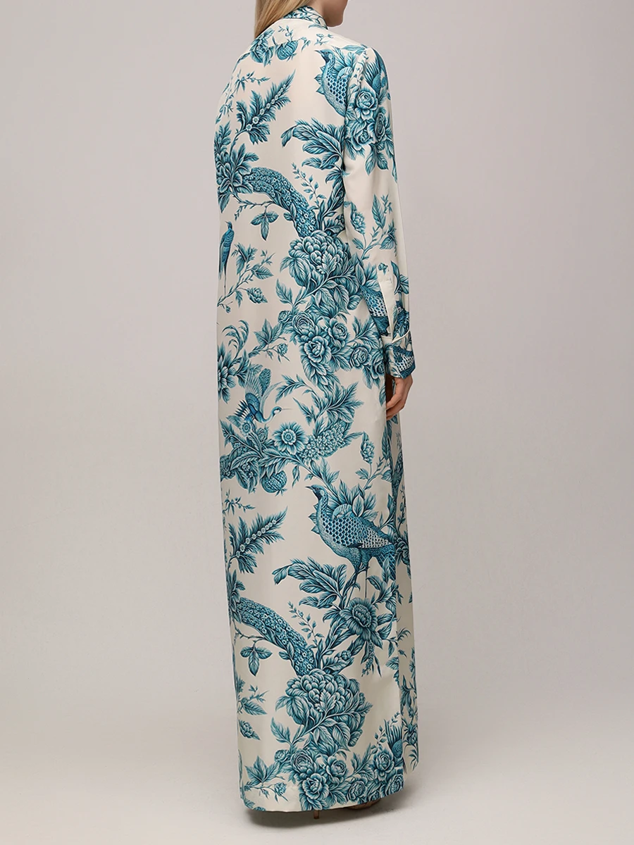 Платье шелковое