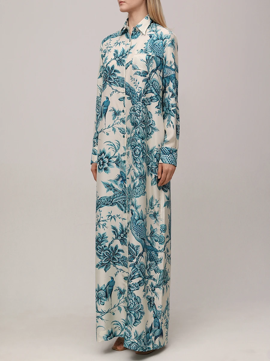 Платье шелковое