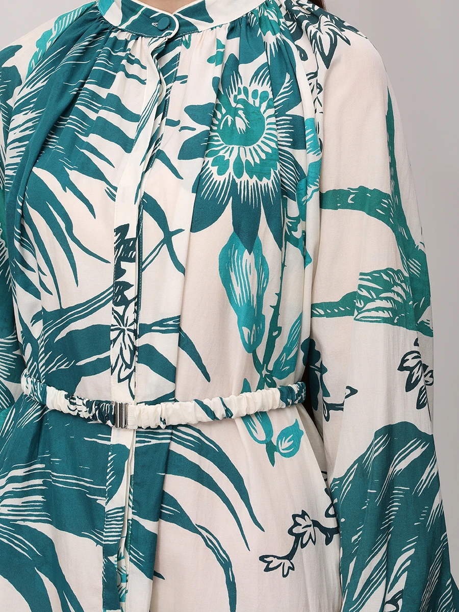 Платье из шелка и хлопка