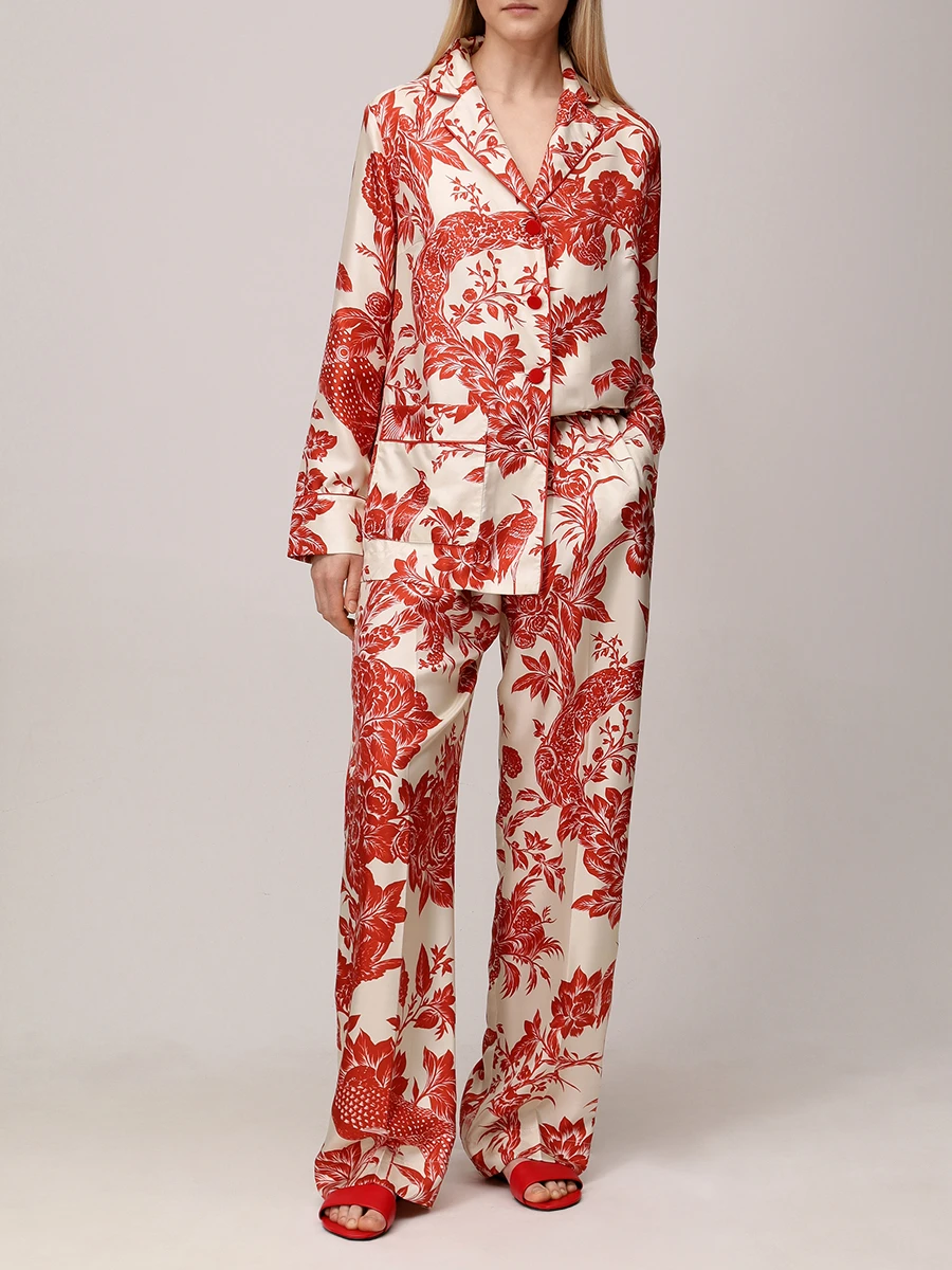 Брюки шелковые