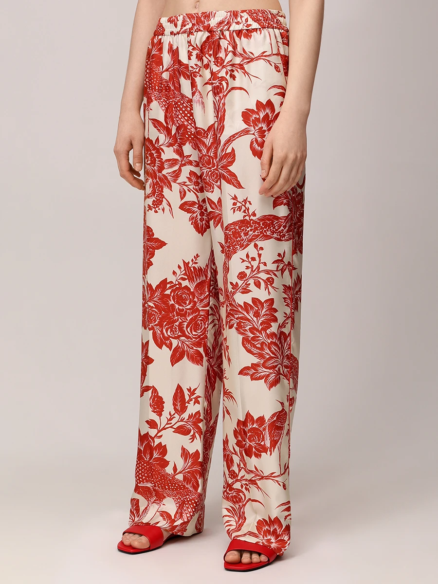 Брюки шелковые