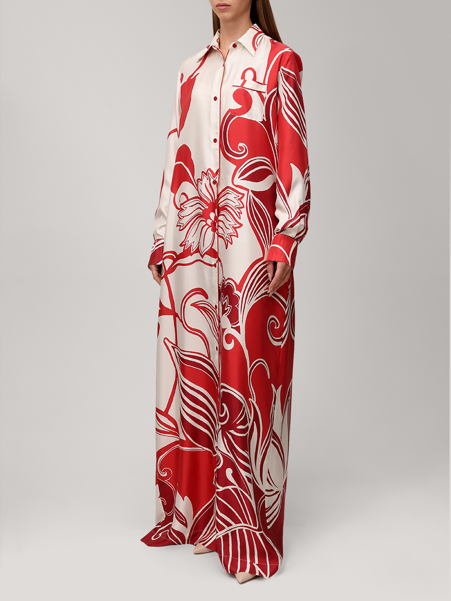 Платье шелковое