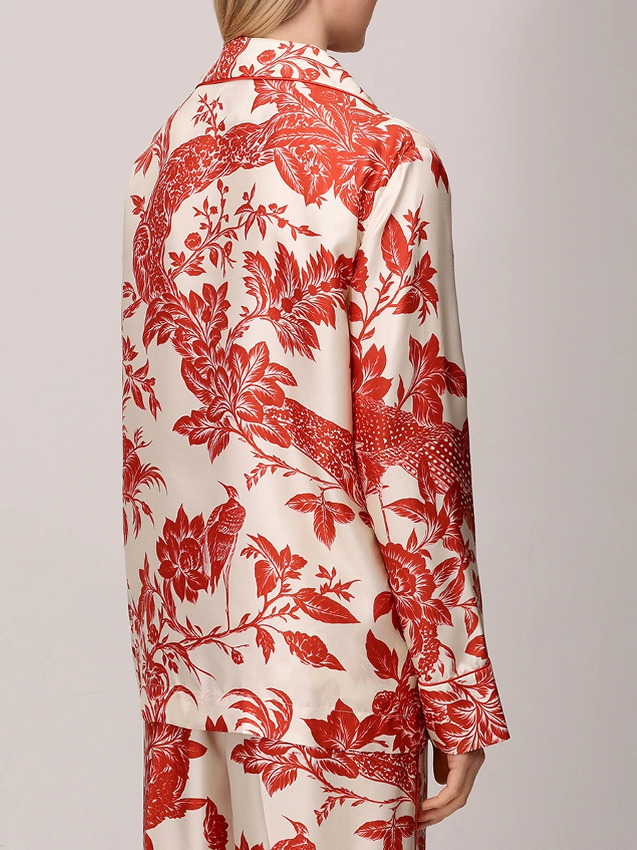 Рубашка шелковая