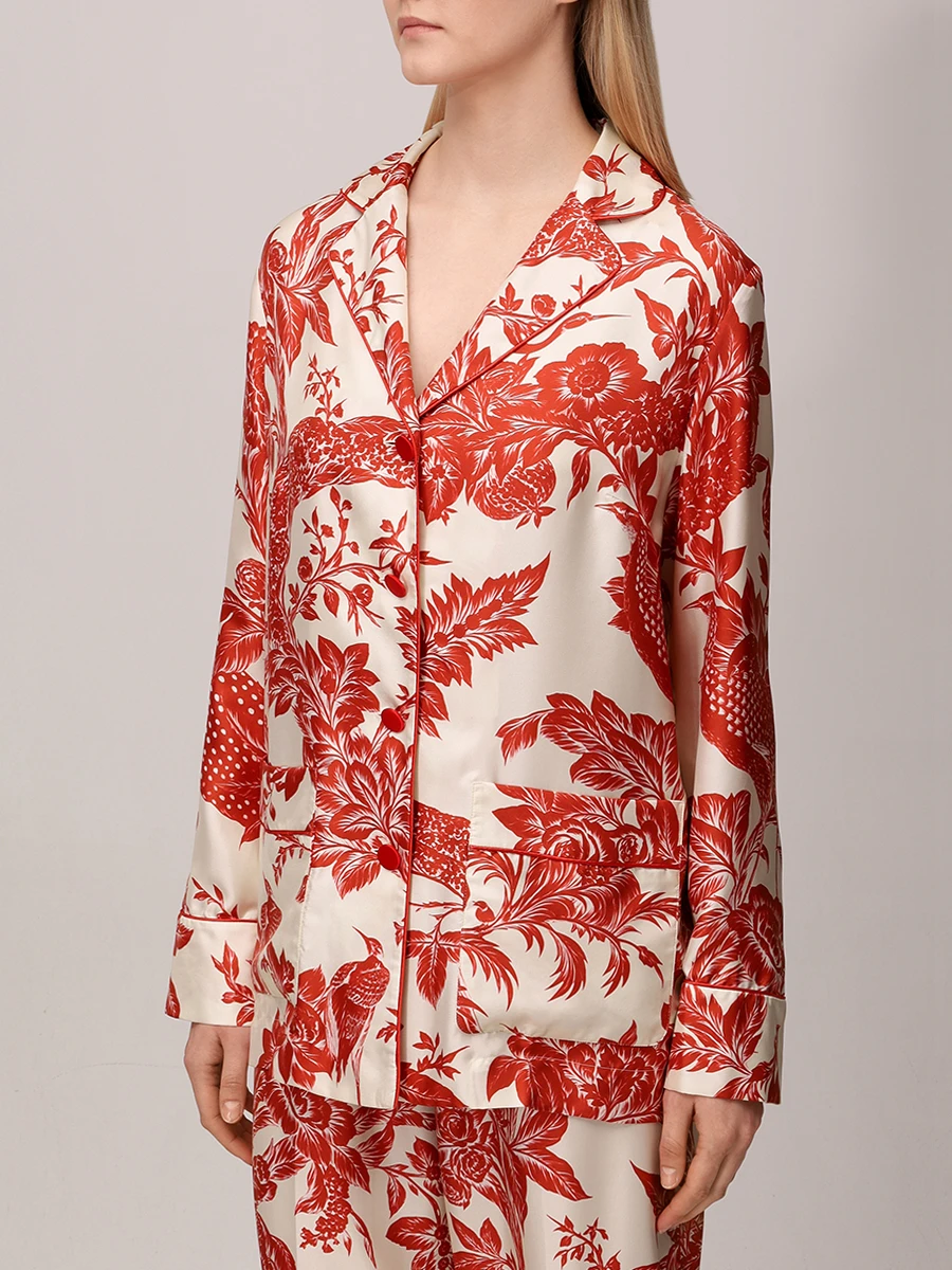 Рубашка шелковая