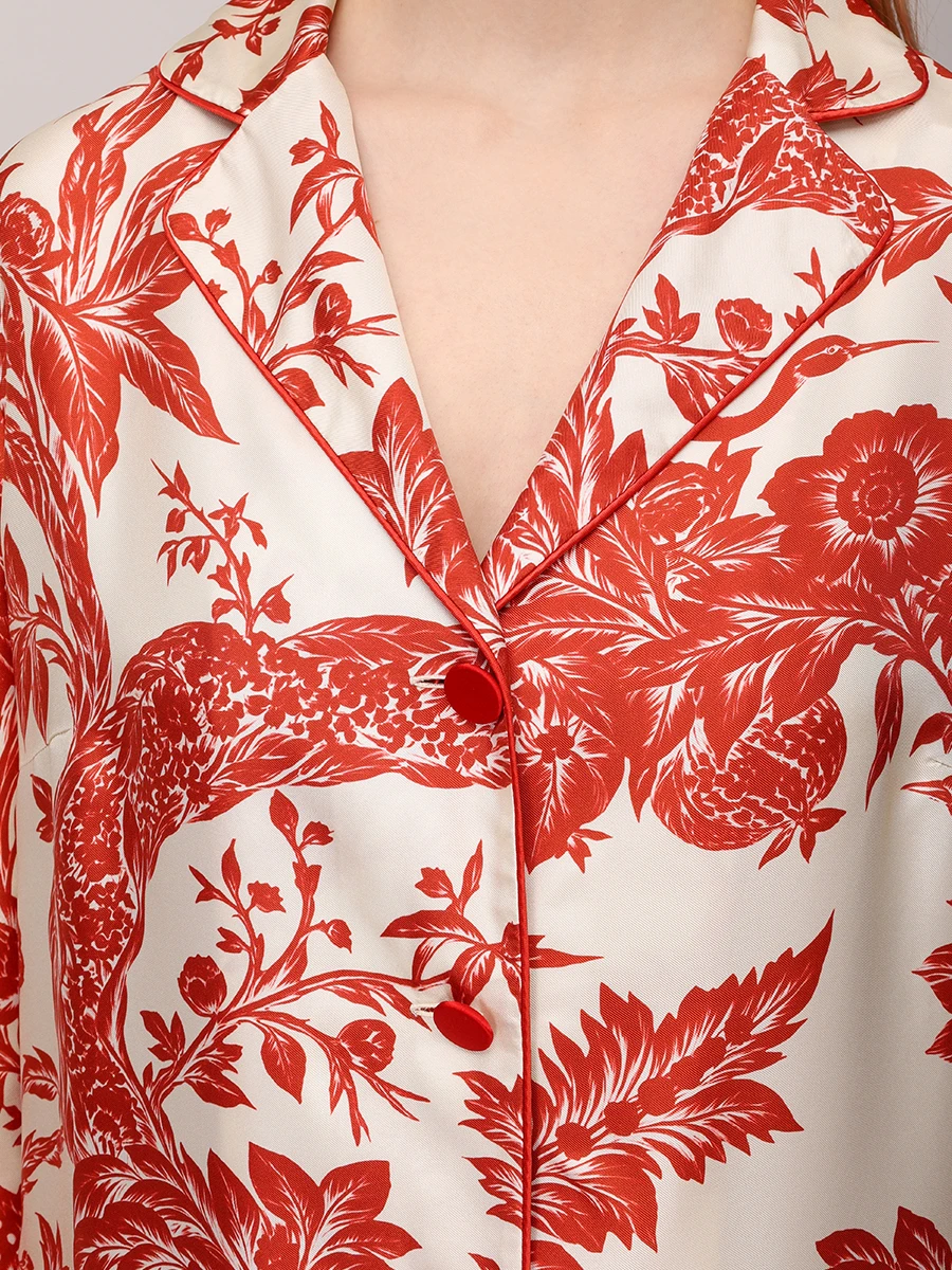 Рубашка шелковая