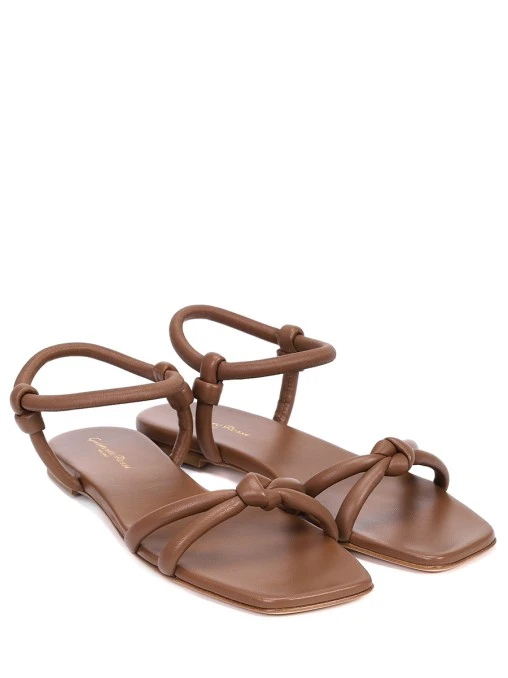 Сандалии кожаные Juno GIANVITO ROSSI