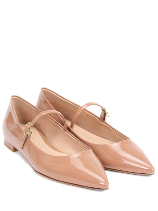 Балетки кожаные Ribbon Jane GIANVITO ROSSI