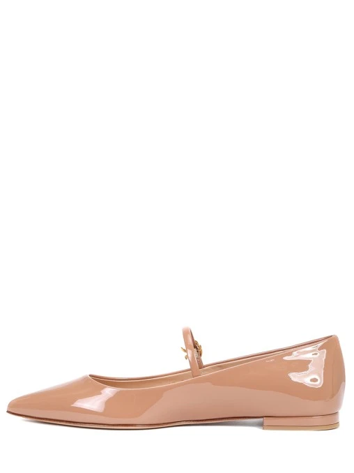 Балетки кожаные Ribbon Jane GIANVITO ROSSI