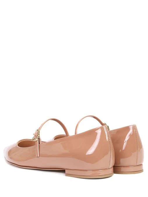 Балетки кожаные Ribbon Jane GIANVITO ROSSI