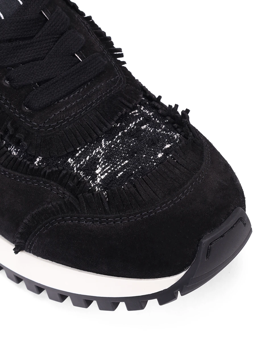 Кроссовки замшевые