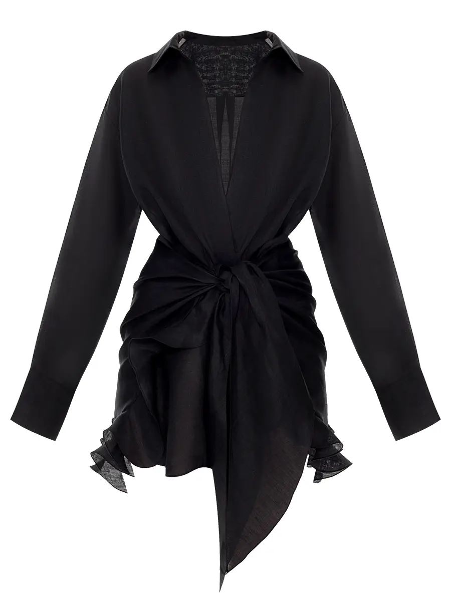 Платье-рубашка льняное Arum