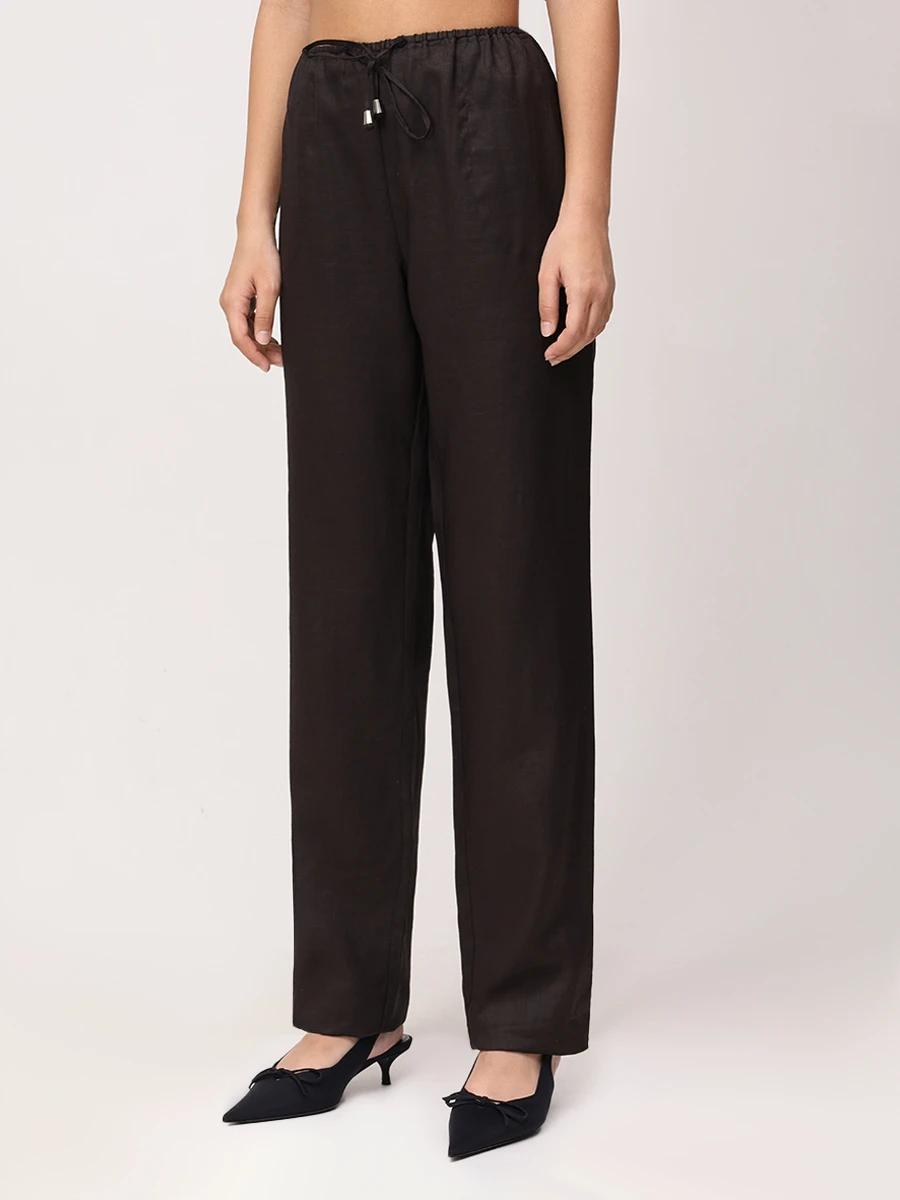 Брюки льняные