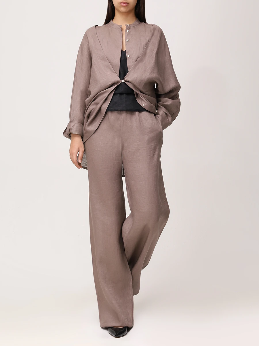 Брюки льняные