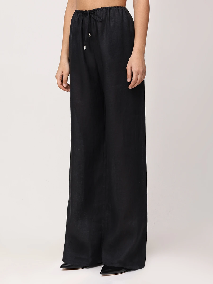 Брюки льняные