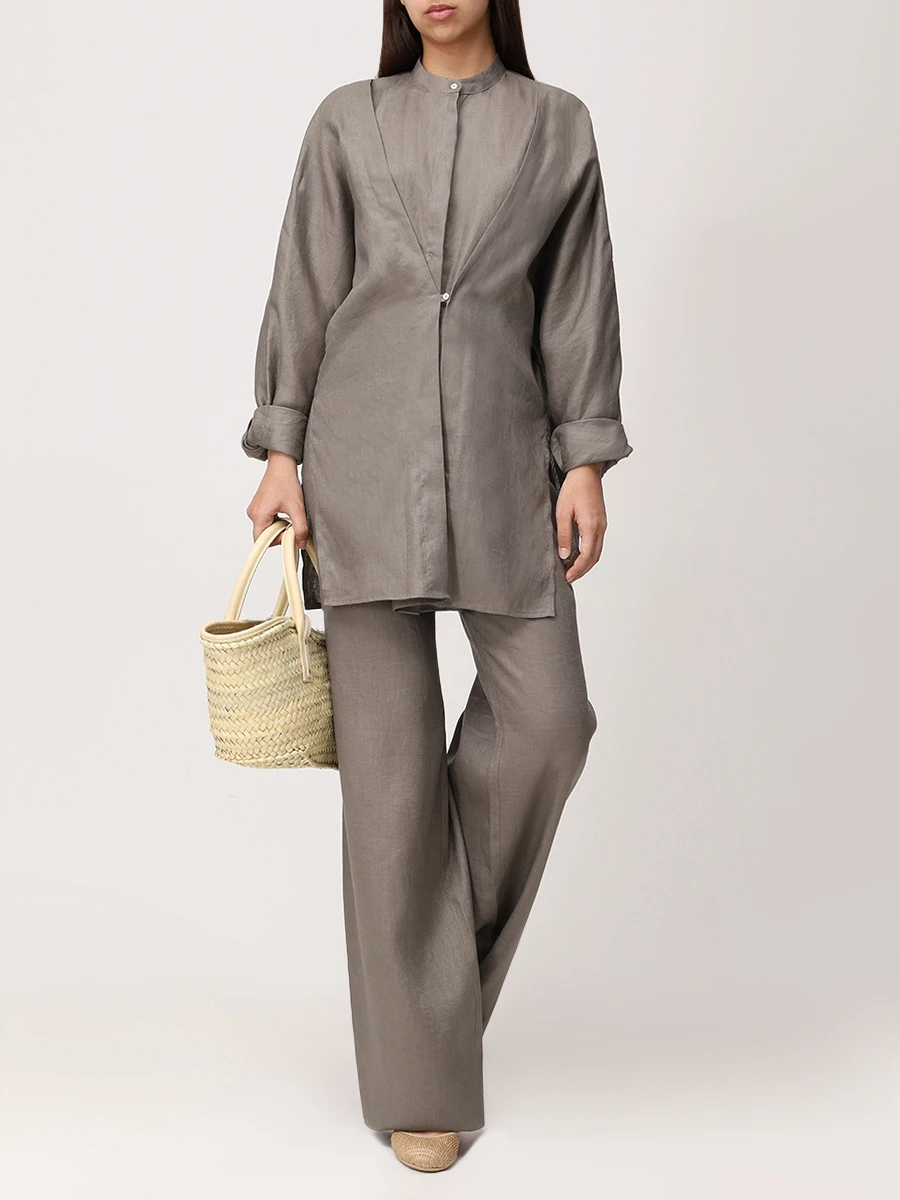 Брюки льняные