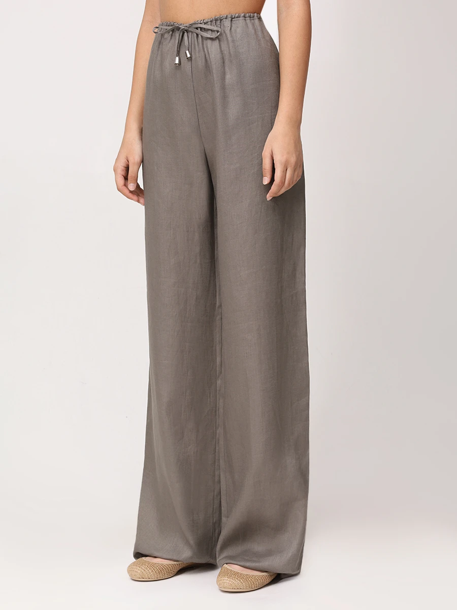 Брюки льняные