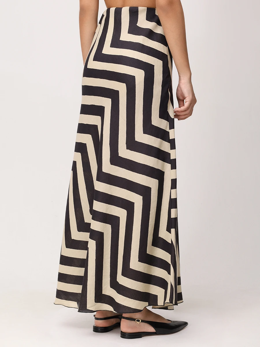 Юбка льняная