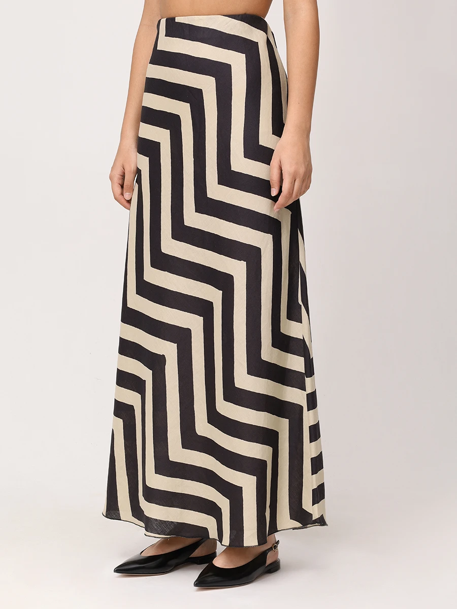 Юбка льняная