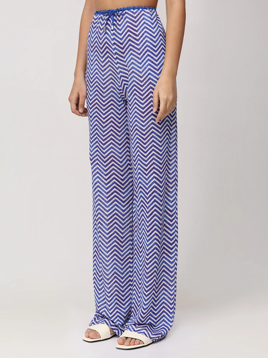 Брюки льняные