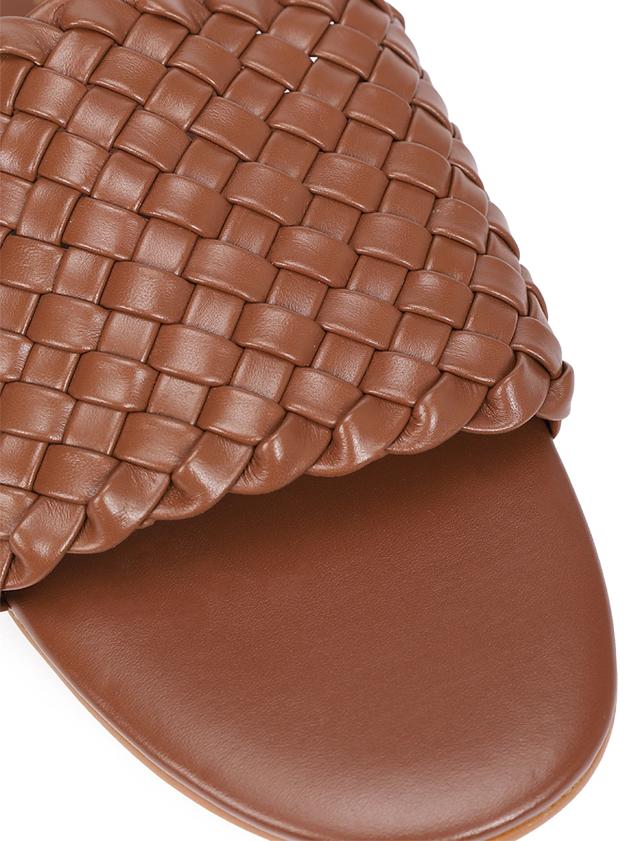 Шлепанцы кожаные