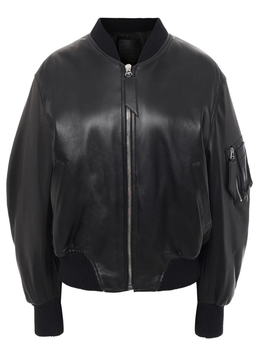 Бомбер кожаный