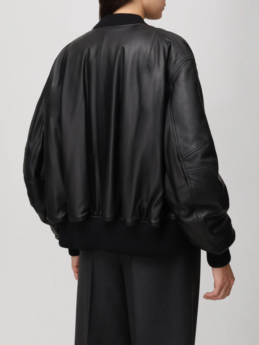 Бомбер кожаный