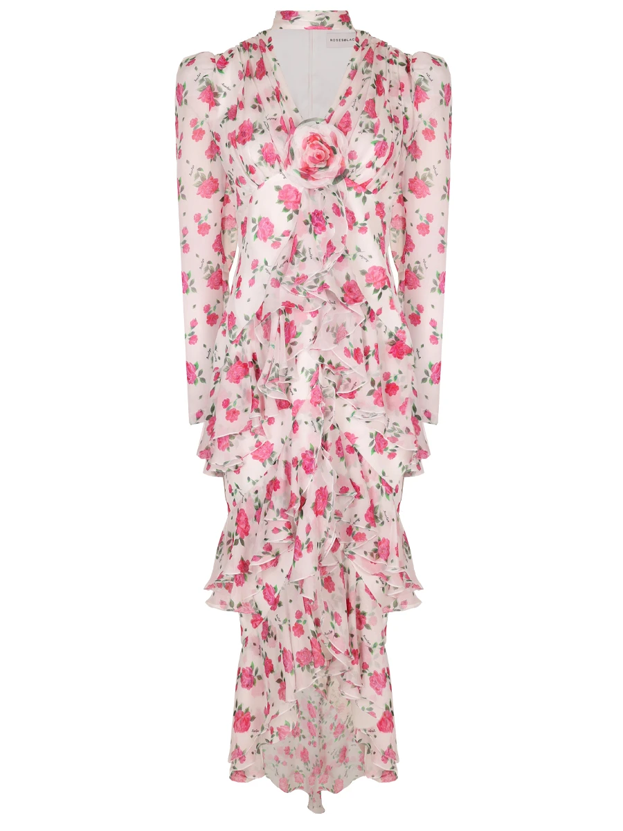 Платье шелковое