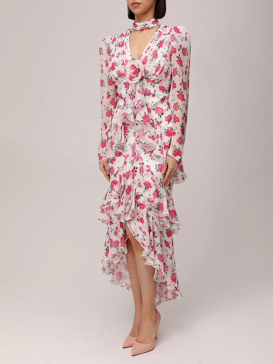 Платье шелковое