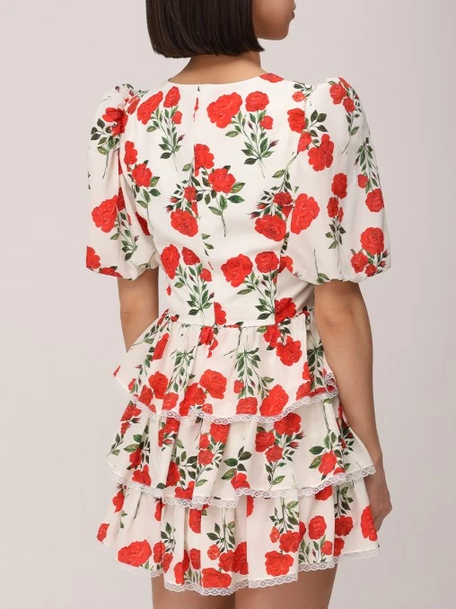 Блуза шелковая ROSES AND LACE