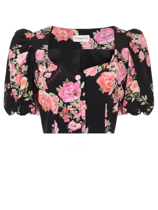 Блуза шелковая ROSES AND LACE