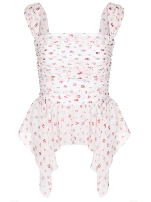 Топ шелковый ROSES AND LACE