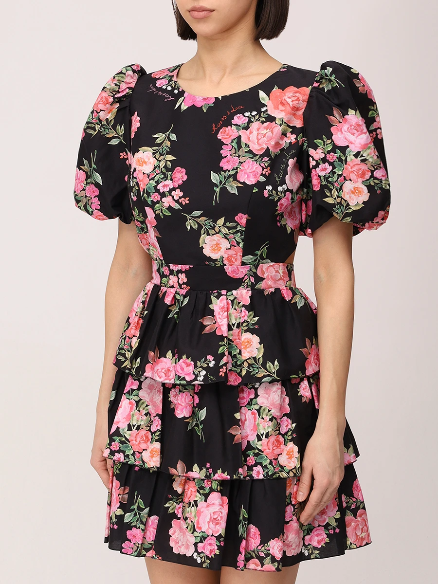 Платье из хлопка и шелка