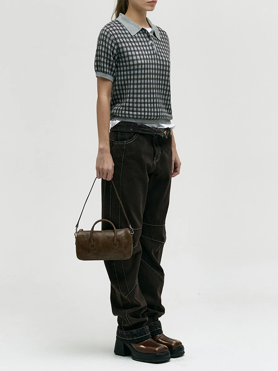 Сумка кожаная ZIPPER SMALL