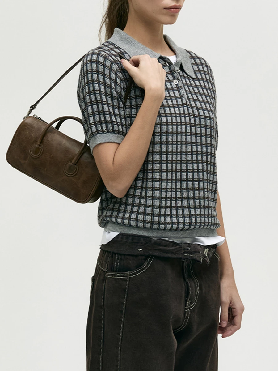 Сумка кожаная ZIPPER SMALL