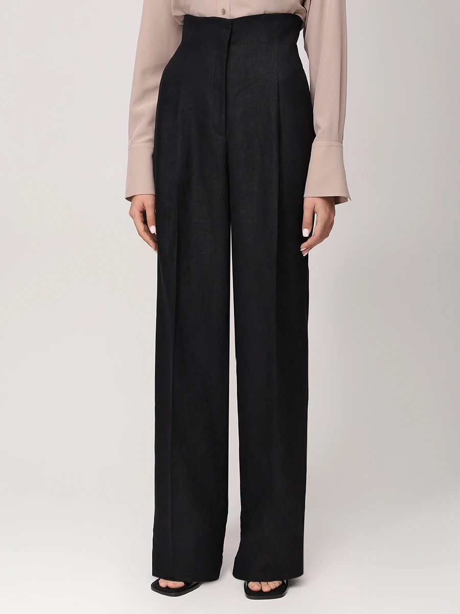 Брюки льняные