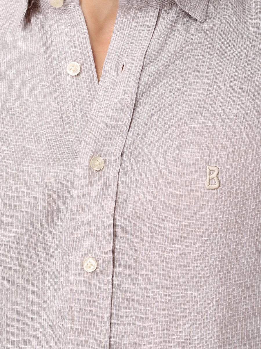 Рубашка Slim Fit льняная Timi