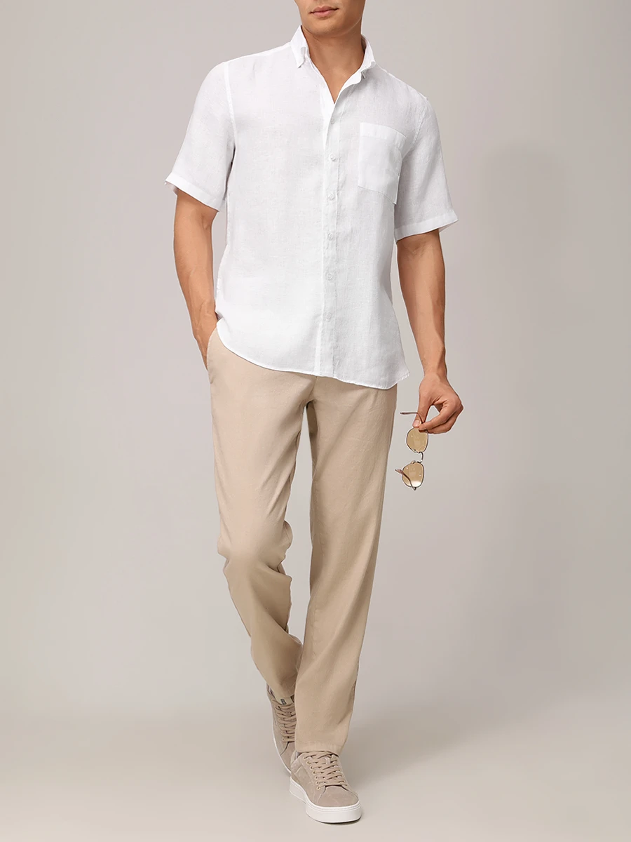 Брюки из хлопка и льна Riley