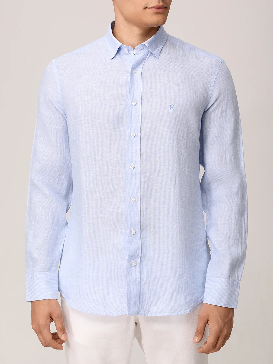 Рубашка Slim Fit льняная Timi