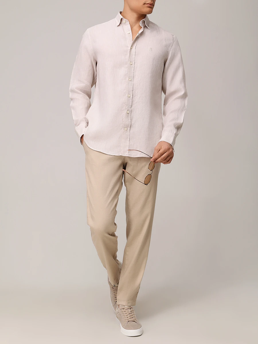 Рубашка Slim Fit льняная Timi