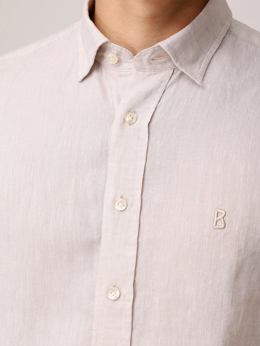 Рубашка Slim Fit льняная Timi