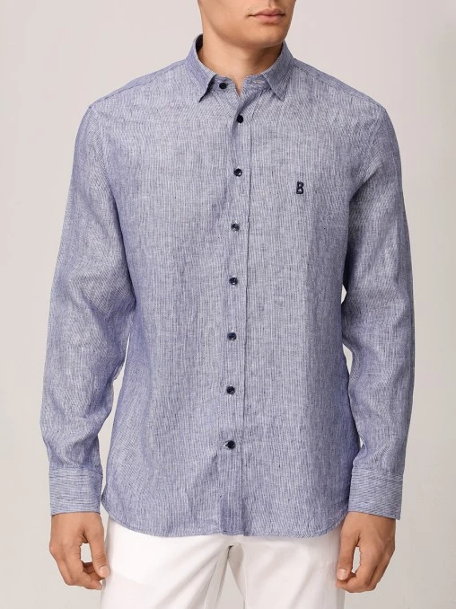 Рубашка Slim Fit льняная Timi BOGNER