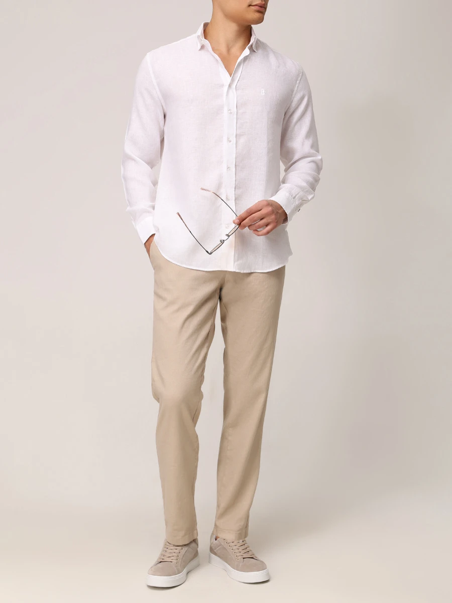 Рубашка Slim Fit льняная Timi