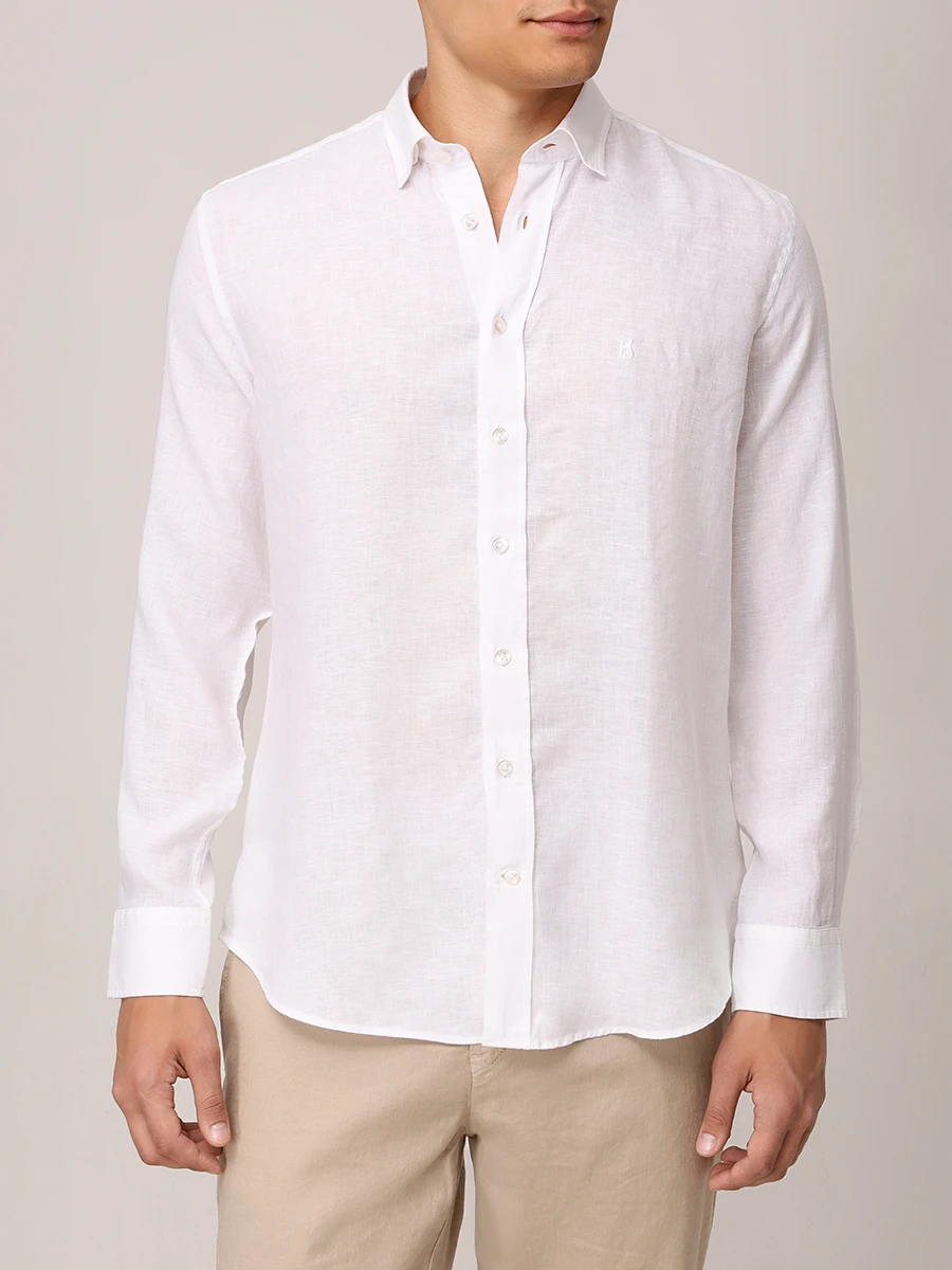 Рубашка Slim Fit льняная Timi