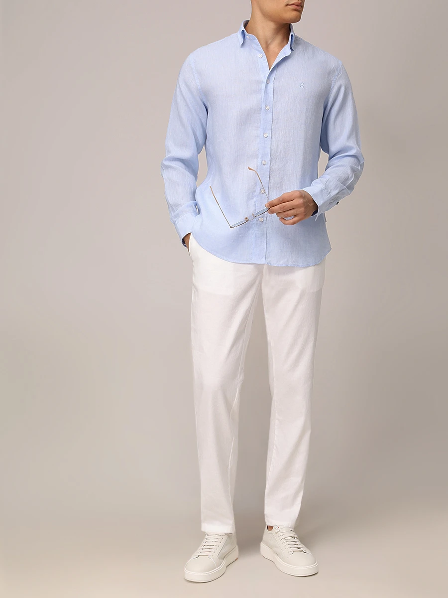 Рубашка Slim Fit льняная Timi