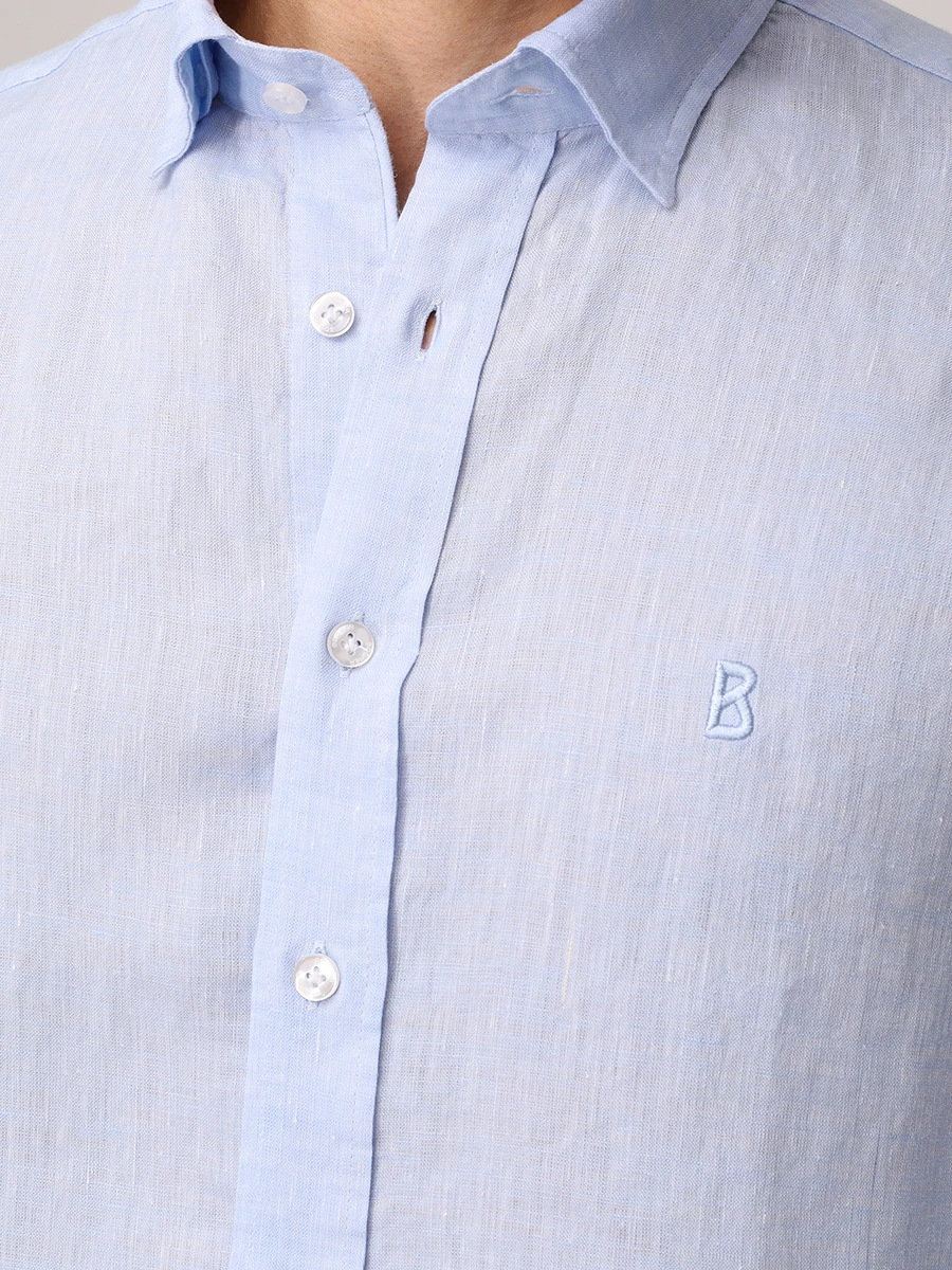 Рубашка Slim Fit льняная Timi