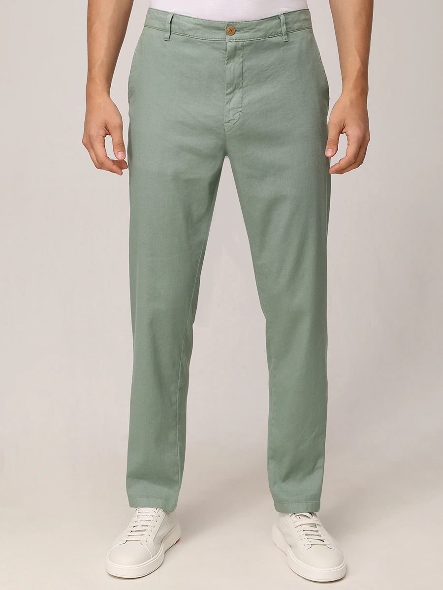 Брюки из хлопка и льна Riley