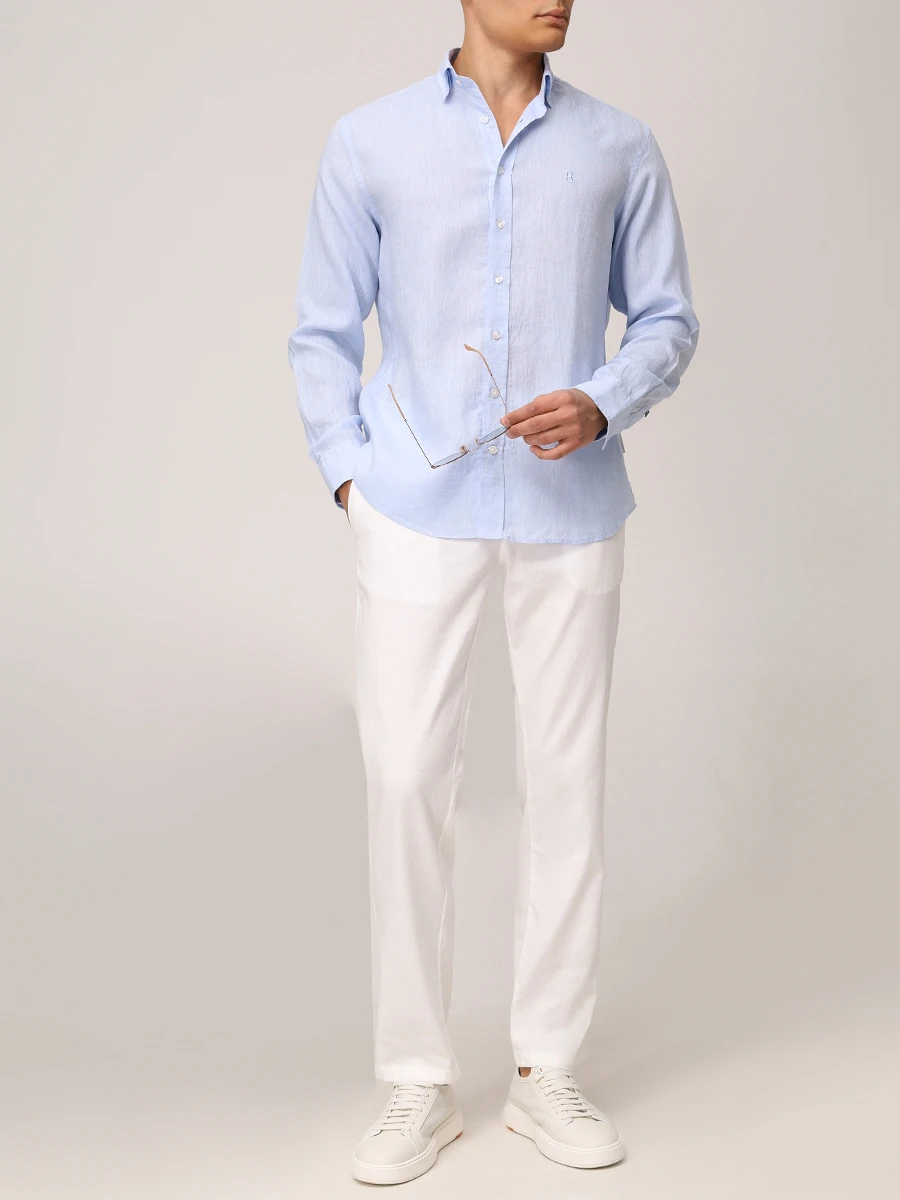 Брюки из хлопка и льна Riley