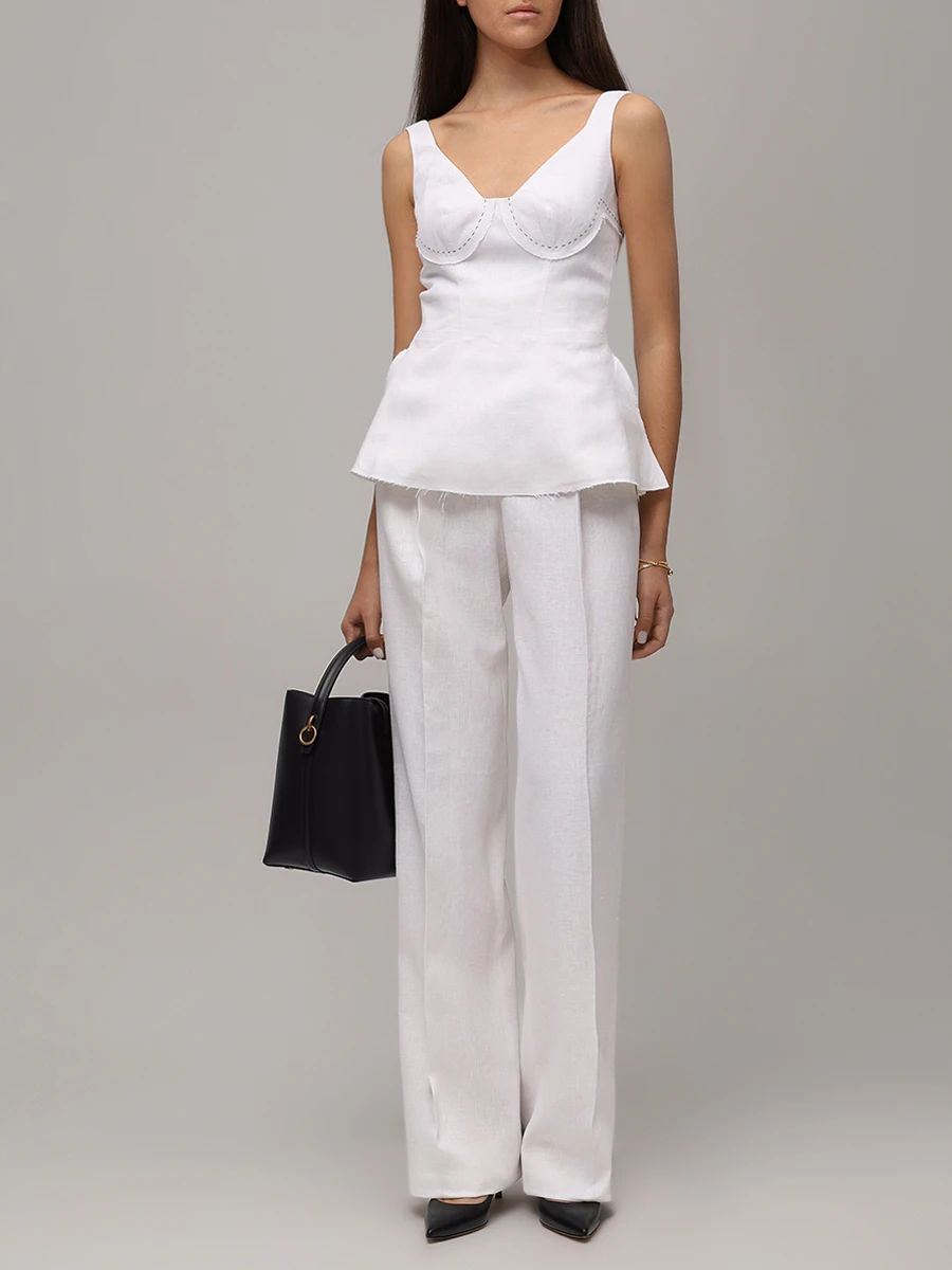 Брюки льняные