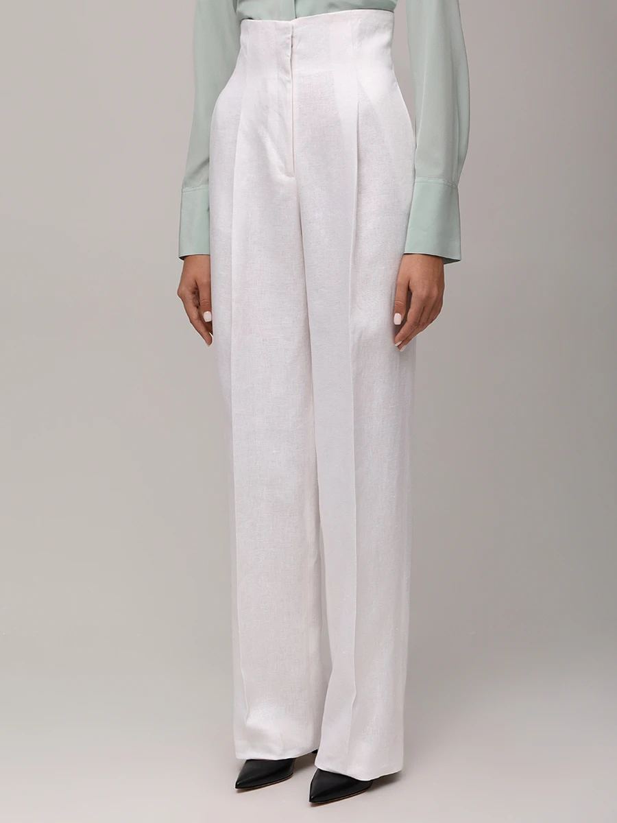 Брюки льняные