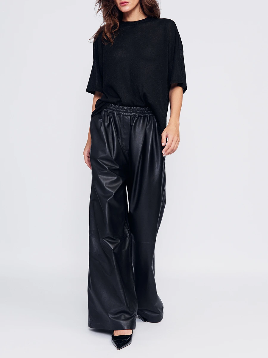 Брюки кожаные